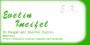 evelin kneifel business card